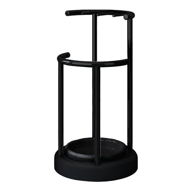 GUOOL Metal Umbrella Stand Rack Umbrella Organizer Drip Tray Portable Strong Structure Black Base