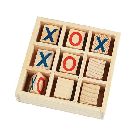 Wooden Tic-Tac-Toe Game - Toys - 1 Piece