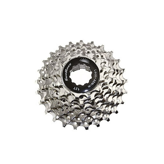 9 Speed Cassette 12/25t Index CSR--91 Nickel Sun Race. bike parts
