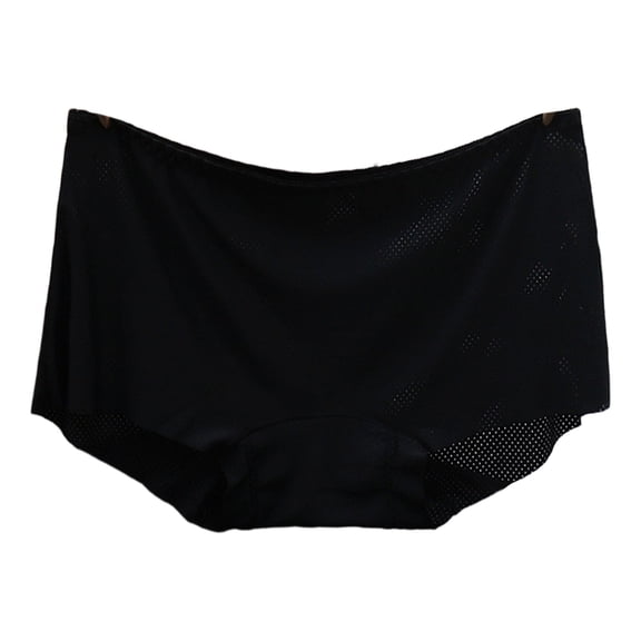 Velaura Womens Underpants Sexy Solid Color Breathable Microfiber Briefs High Waist Ice Silk Seamless Panties For Women plus Size Underwear for Women Panties Women Pack Women Briefs Underwear Womens
