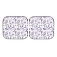 thumbnail image 5 of Lsque Lavender Flowers 2 PCS Windshield Sun Shade | CarFoldable Window Covers | Car Accessories Reflect UV for Universal Cars SUV Truck | Medium, 5 of 7