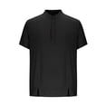 thumbnail image 5 of Mens Cotton Linen T-Shirts, Summer Tops for Men Big & Tall Casual Vintage Solid Color Button Up Dressy Blouses M-3XL, 5 of 5