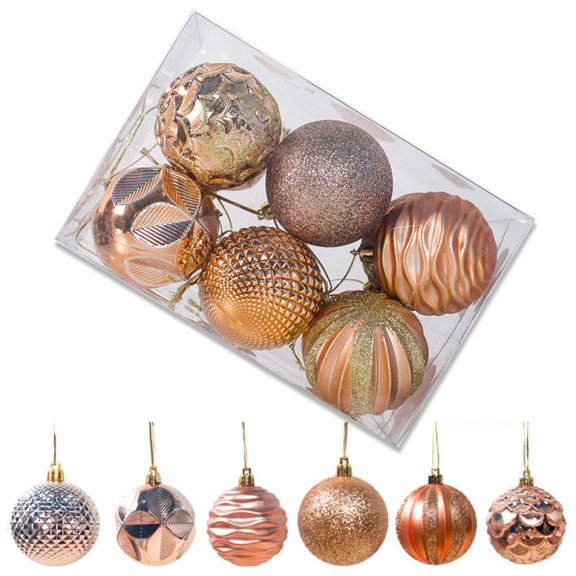 Keimprove 12 Pcs Christmas Balls Ornaments Shatterproof 2.17" Decorative Baubles Christmas Tree Decorations Balls Ideal for Holiday Xmas Wedding Party Decorations