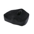 thumbnail image 1 of Wosthever El mejor cojín de látex para asiento para oficina, hogar y más almohadilla de descompresión de vértebras traseras, almohadilla Juegos de cama Terciopelo cristal negro pequeño, 1 of 6