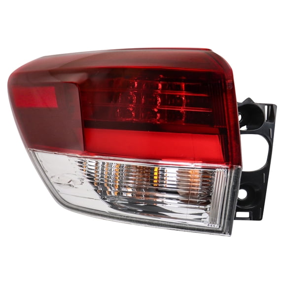 TRQ Left Driver Side Outer Rear Tail Light Assembly with Tinted Lens Fits 2019 Toyota Highlander