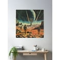thumbnail image 2 of Retro Scifi Art Poster Wall Art, Modern Wall Decor, 16x16 UNFRAMED, 2 of 3