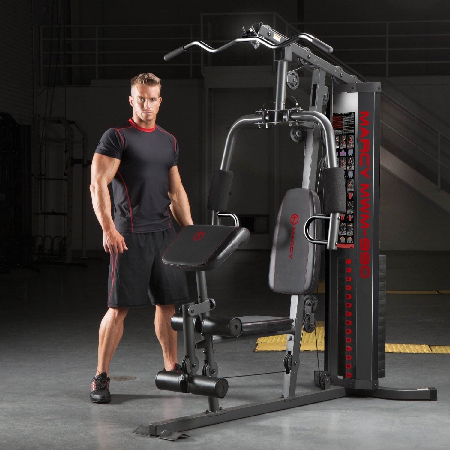 Marcy Dual-Functioning Full Body 150lb Stack Home Gym Workout Machine MWM-990 - image 3 of 7