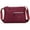 Red, variant on PULLIMORE Women's Crossbody Bag Multi-Pocket Shoulder Bag Waterproof Nylon Messenger Purse（Red）