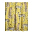 thumbnail image 2 of Creative Products Cheetah Yellow 71 x 74 Shower Curtain, 2 of 2