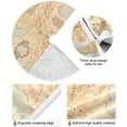 thumbnail image 5 of FMSHPON Ancient Map Compass Ship Xmas Christmas Tree Skirt Stand Mat for Holiday Party Decoration Indoor Outdoor 36 inches, 5 of 6