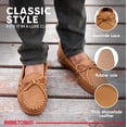 thumbnail image 4 of Minnetonka Men's Moosehide Classic Moccasin, Natural Moose, 10 M US, 4 of 7