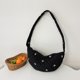 thumbnail image 4 of Bolso informal para mujer con bola de masa y lazo, bolso de lona con entramado de diamantes, bolso de ocio para mujer, 4 of 8
