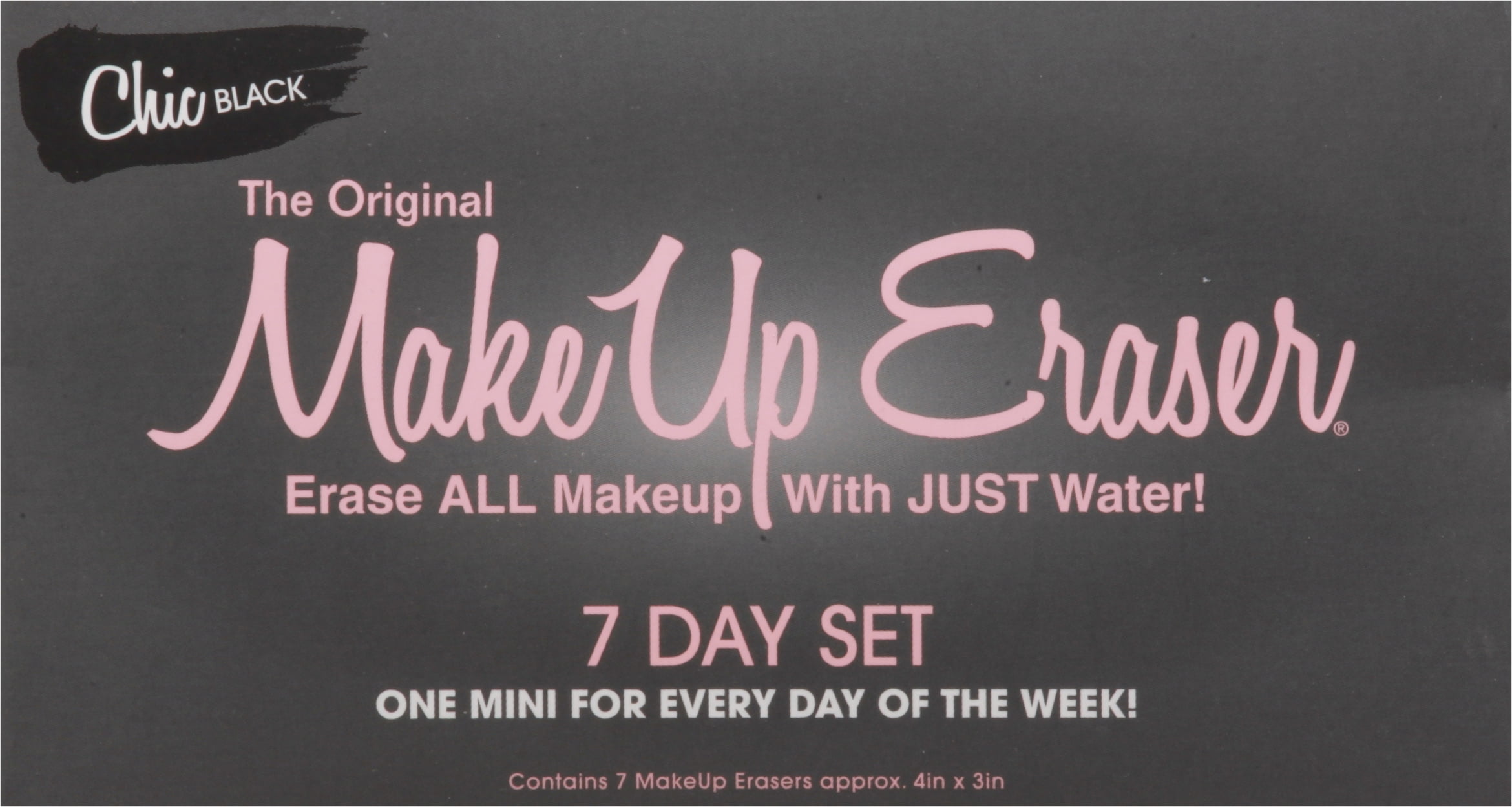 MakeUp Eraser 7 Day Set Makeup Remove, Chic Black 7 count
