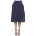 thumbnail image 1 of White Mark Jupe Midi Évasée Tasmin pour Femmes, 1 of 6