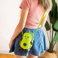 thumbnail image 3 of Mujeres Niñas Dibujos Animados Aguacate Crossbody Bolsos de Hombro Cartera Monedero Bolsos Salvador monedero de aguacate, 3 of 10