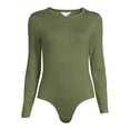 thumbnail image 2 of Time and Tru Women's Long Sleeve Bodysuit, 2 of 5