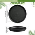 thumbnail image 2 of urorentea 6 Pack 14 inch Thickened Plant Saucer, Large Heavy Duty Durable Plant Pot Trays, Plastic Flower Plant Pot Saucer Drip Tray for Indoor Outdoor Garden, 2 of 8
