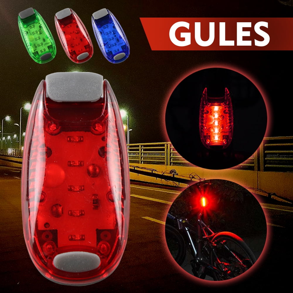 Bicycle Rear LED Tail Light Signal Large Reflector Warning Light Fr Night Riding