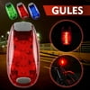 Cycling Safety Lighting Clip on Bicycle Bike Flashing Strobe Lights High Visibility,iClover LED Warning Light for Running Jogging Walking Cycling Best Reflective Gear for Kids Dogs Red Light