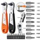 thumbnail image 1 of SMARLAN Hexagon Ratchet Spanner Wrench 10 Pcs Drive Screwdriver Bit 1/4inch Mini Quick Release Socket Tools Handle Repair Wrench, 1 of 5