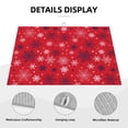 thumbnail image 3 of Yiaed Snowflake Symphony Print Highly Absorbent Microfiber Kitchen Counter Mat, Dish Drying Pad for Dishes, Utensils, Pots and Pans, Large 18" x 24", 3 of 7