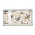thumbnail image 2 of JIALIOU Nylon Trifold Card Wallet with ID Window Zipper Pocket for Men Women Teen Cactus Cowboy Horse, 2 of 7