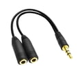 thumbnail image 4 of Adaptador De Cable Divisor De Audio Estéreo De 2x3,5 Mm Macho A 2 Hembra Y Para Micrófono De Auriculares 2 piezas, 4 of 9