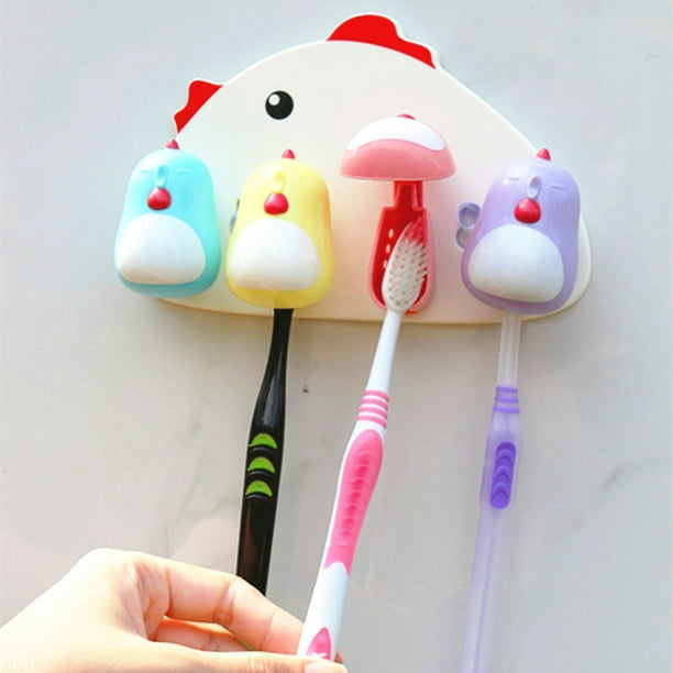 Ilh Creative Lovely Bathroom Suction Type Design Toothbrush Holder Ilh Creative Lovely Bathroom Suction