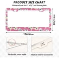 thumbnail image 2 of Cute Glasses Cat License Plate Frame - 2 Pack Universal Stainless Steel License Plate Holder with Screws & Chrome Caps, 2 Holes Car License Plate Cover for US Vehicles Home Decor, 2 of 7