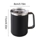 thumbnail image 3 of Yhmxh Utensilios de cocina Taza de agua con tapa de acero inoxidable de 500 ml, taza de café con doble capa de aislamiento, sellada y a prueba de fugas, taza de té de oficina Muebles para cocina, 3 of 6
