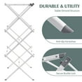 thumbnail image 3 of KINGRACK Expandable Clothes Drying Rack, Foldable & Collapsible Steel Laundry Drying Racks, White, 3 of 10