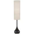 thumbnail image 2 of Possini Euro Design Moderne Mid Century Modern 62" Tall Droplet Floor Lamp with Smart Socket Bronze Beige Cylinder Shade for Living Room, 2 of 6