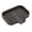 Coffee, variant on Silicone Soap Dish with Drain Spout, Self-Draining Sink Organizer Tray for Bathroom and Kitchen, Sponges, Dispensers and Soap Holder, Non-Slip and Dishwasher Safe, Black (Compact, 4.9"×3.2")