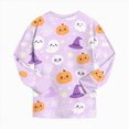 thumbnail image 4 of Futezty Little Girls Boys Halloween Pumpkin Graphic Long Sleeve Pajamas Sets Toddler Pjs Kids Fall Winter Sleepwears 2T-9T, 4 of 7