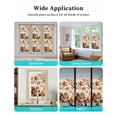 thumbnail image 6 of Window Privacy Film Colorful Squirrel Stained Glass Window Film Decorative Sun Block Window Cover Botanical Berry Pine Cones Rustic Window Clings Static Adhesive Sticker for Bathroom 29.5"x118", 6 of 7