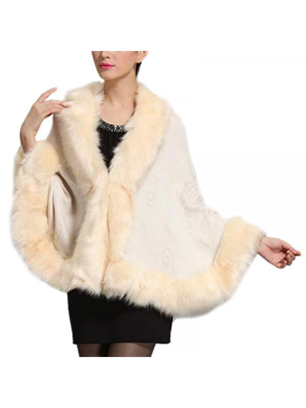 faux fur shawl walmart