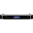 iLive Wireless Bluetooth Under Music System w/ FM Radio, Silver