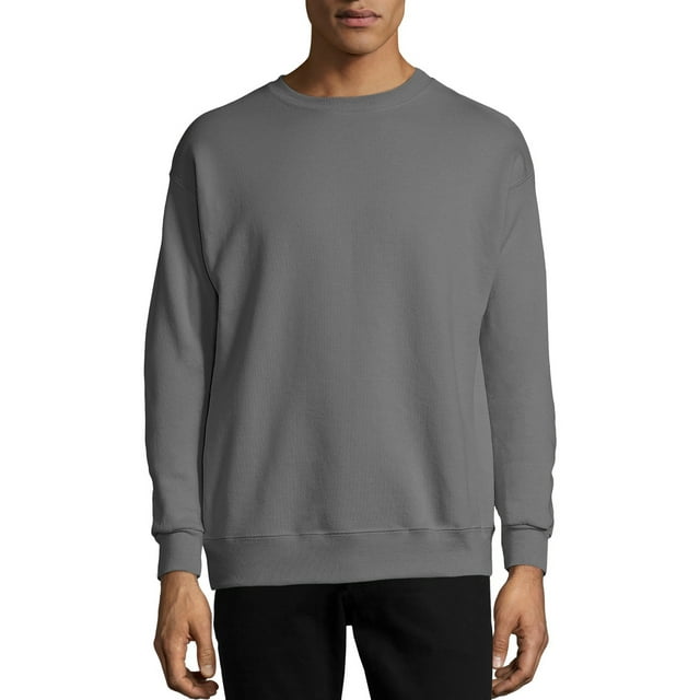 Hanes Chandail Molletonné à Col Rond ComfortBlend EcoSmart pour Hommes - Meilleur Vendeur, S, Gris Fumée