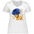 thumbnail image 3 of Inktastic Leo Constellation Zodiac Sign Illustration Women's Plus Size T-Shirt, 3 of 5