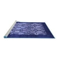 thumbnail image 2 of Ahgly Company Machine Washable Indoor Rectangle Oriental Blue Industrial Area Rugs, 7' x 9', 2 of 4