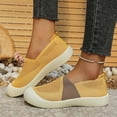 thumbnail image 4 of Orthopedic Shoes for Women, Women Wide Width Breathable Walking Comfortable Slip on Sneakers,Lightweight Sneaker Nurse Shoes Arch Support Sneakers Yellow 7.5, 4 of 7