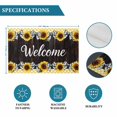 thumbnail image 6 of Yellow Sunflower Placemats Set of 2, Plaid Black Bows Plank Country Washable Wipeable Table Mats for Dining Tables, Indoor Outdoor Kitchen Place Mats for Holiday Party Table Decor, 6 of 9