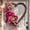 🔥 Multicolor_Hot#741, variant on Valentine’s Day Heart Wreath 17.7in | Decorative Door Hanging | Pink Plastic, Bow Accent | Waterproof, Sunproof, Durable | Indoor Outdoor Holiday Decor