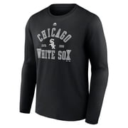 Mens Majestic Black Chicago White Sox High Praise Long Sleeve T-Shirt