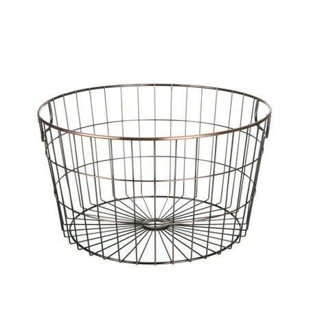 Mainstays Round Wire Basket, Brass – Deal – BrickSeek