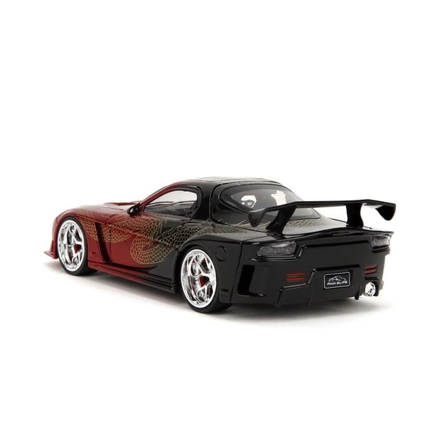 Jada 1:24 Mazda RX-7 Widebody Black/Red Dragon Toy - Walmart