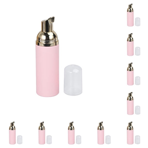 Seitruly Paquete de 10 botellas de bomba de espuma de 50ML con contenedor dispensador de tapa a prueba de polvo, accesorios de botellas de plástico Cuerpo del baño Seitruly CE014214-00