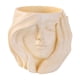thumbnail image 3 of Maceta de resina con forma de cara de niña, maceta decorativa, regalo, decoración del hogar, contenedor de plantas para patio de estar., 3 of 8