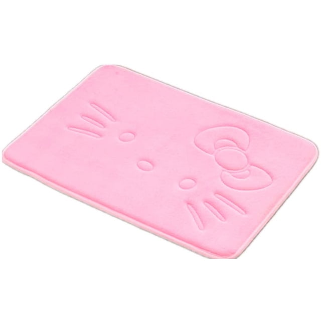Cute Cartoon Pink Area Rugs Alfombras de baño Super Soft Memory Foam Alfombrilla de baño Antideslizante Absorbente Tapete de puerta Tapete de cocina Tapete de bienvenida 15.75X23.62 Pulgadas Namotu CZJJ-XM87