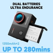 AKASO EK7000 Pro 4K30fps Action Camera with Touch Screen EIS 131ft Waterproof Underwater Camera Remote Control 5X Zoom with Helmet Accessories Kit